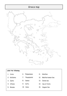 ** Greece map ** | Teaching Resources