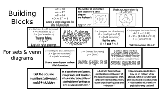 Building Blocks - Sets and Venn Diagrams | Teaching Resources