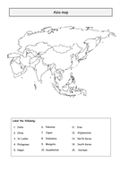 ** Asia map ** | Teaching Resources