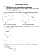 Static electricity | Teaching Resources