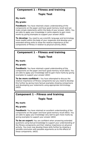 gcse-pe-edexcel-topic-test-physical-training-teaching-resources