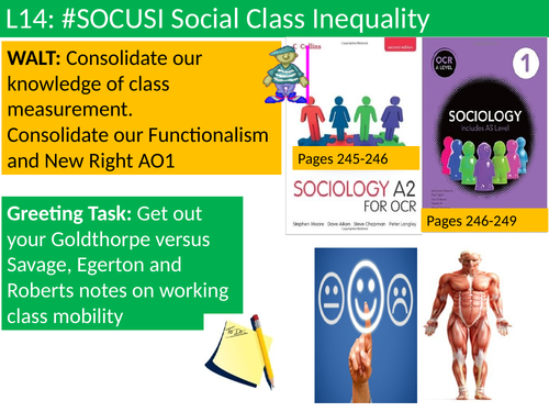 OCR A level Sociology #SOCUSI Lesson 14-18  (Understanding Social Inequality) Func. and Class