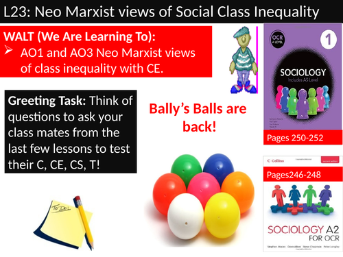 OCR A level Sociology #SOCUSI Lesson 23 (Understanding Social Inequality) Neo Marixsm