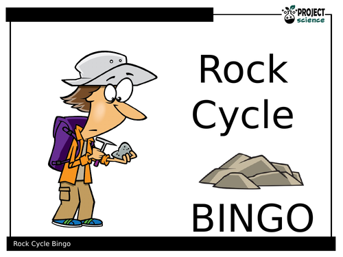 Rock Cycle Bingo | Teaching Resources