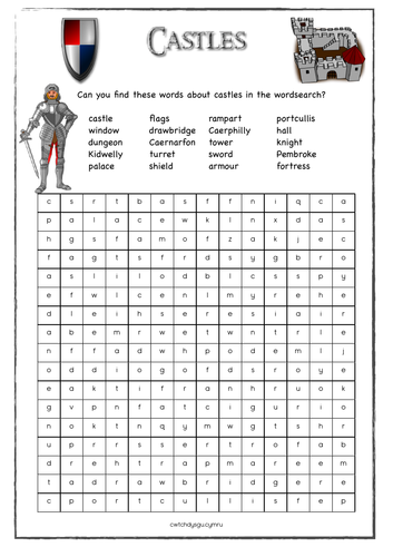 Wordsearch - Castles | Teaching Resources