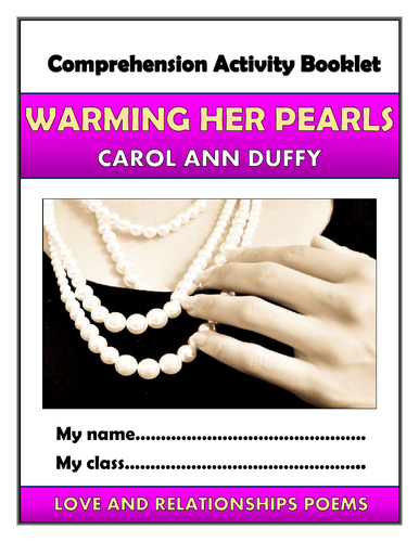 Warming Her Pearls Comprehension Activities Booklet!