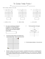 Distance Formula Practice 1 | Teaching Resources