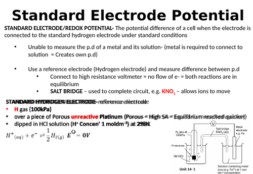 Topic 3& 14: Redox I & II