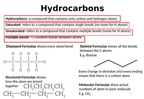 Topic 6, 17, 18, 19: Organic Chemistry I, II & III