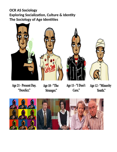 Sociology #SOCCUID Culture, Socialisation and Identity Lesson 33-35 Age Identity