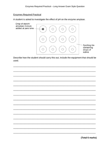 AQA GCSE Combined Science Biology Required Practical Revision 9-1 ...