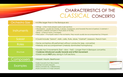 OCR GCSE Concerto through time (30 slides) | Teaching Resources