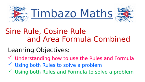 Using Sine and Cosine Rules