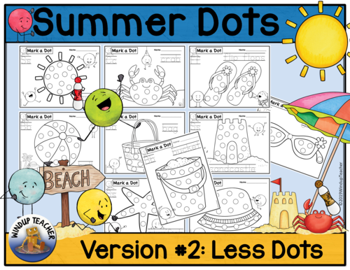 Summer Dot Dauber Set | Teaching Resources