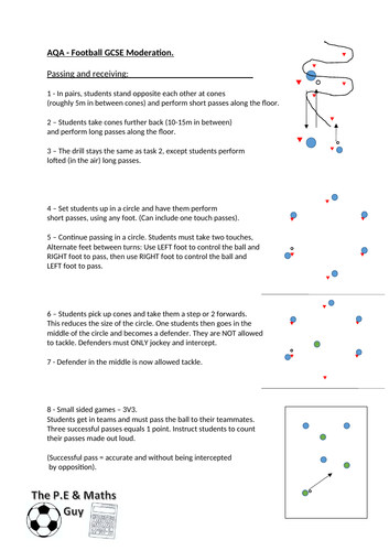 gcse pe coursework example football aqa