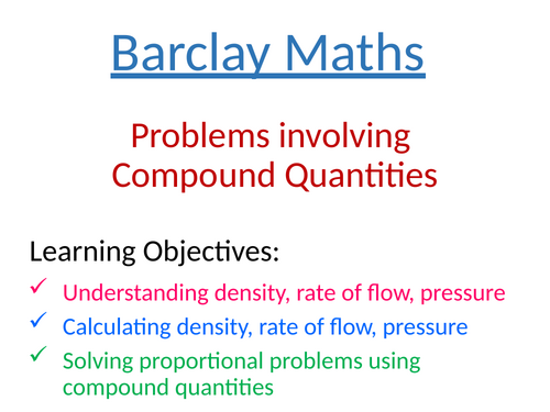 Compound Quantities