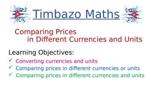 Best Value with Different Currencies and Units