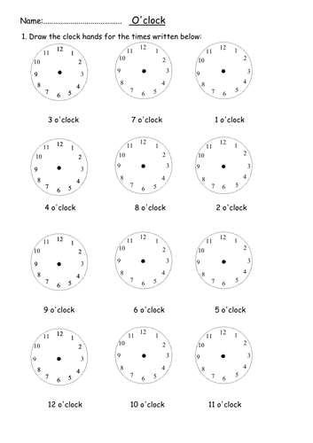 analogue time worksheets o clock half past quarter past to 5 mins blank templates challenge teaching resources