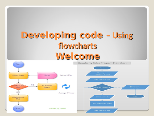 Developing code using flowcharts | Teaching Resources image.