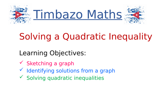 Solving Quadratic Inequalities