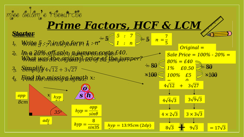 gcse-maths-9-1-prime-factors-hcf-lcm-teaching-resources