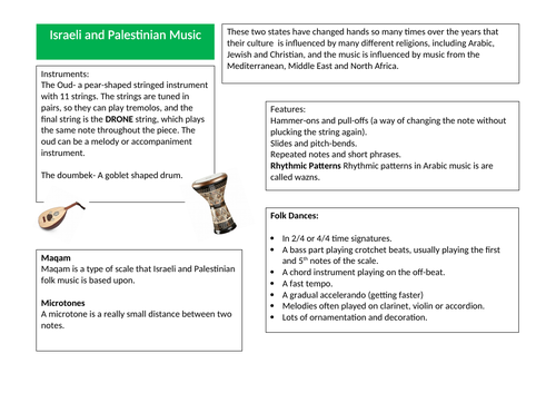 ocr-gcse-music-areas-of-study-revision-sheets-teaching-resources