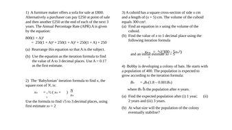 Problems involving Iteration | Teaching Resources