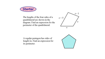 Shapes with Algebra | Teaching Resources