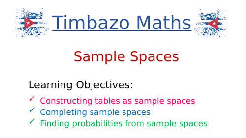 Sample Spaces