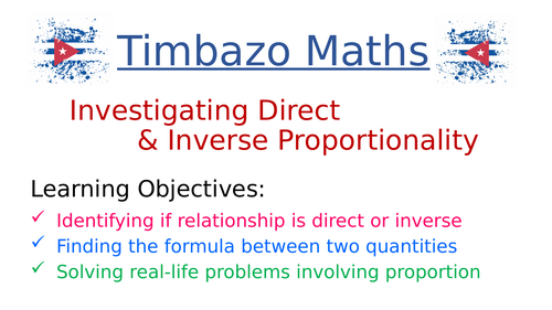 Direct & Inverse Proportionality