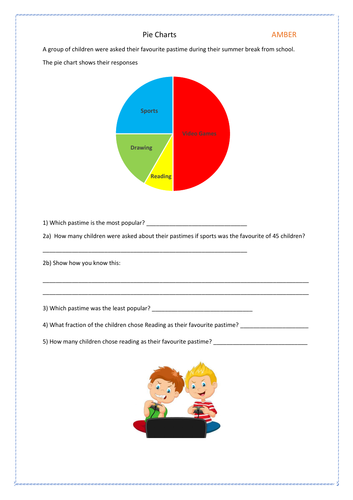 Constructing and Reading Pie Charts | Teaching Resources