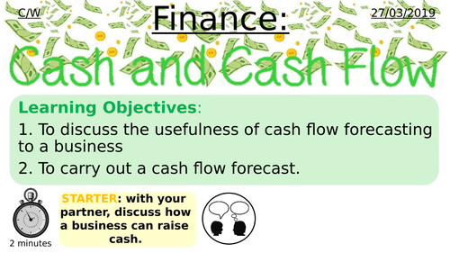 Cash Flow Forecast GCSE Business Studies OCR Presentation and ...