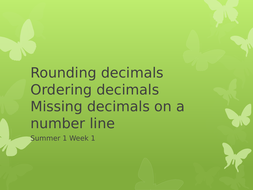 Powerpoint recapping decimals and finding missing decimals on a number ...