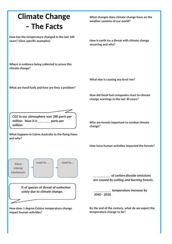 Climate Change - The Facts Documentary | Teaching Resources