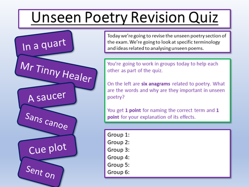 general poetry essay questions