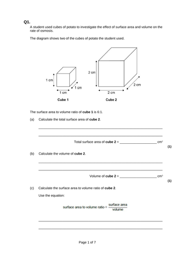 9-1 AQA GCSE Biology - U1 L3 Specialised Cells | Teaching Resources