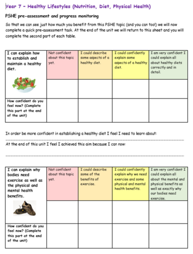 PSHE Assessment | Teaching Resources