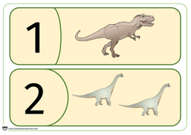 dinosaur counting puzzles 1 10 by littleowlsresources teaching resources