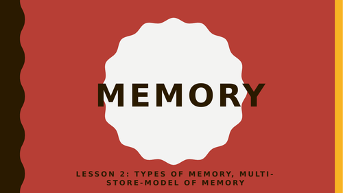 AQA GCSE New Spec Unit of x6 Lessons: Memory +Intro to Course +Revision ...