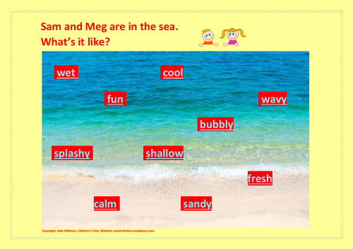 Phonics in the Sea - 10 words to read