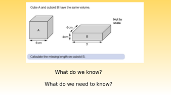 KS2 Volume SATs Question Practice | Teaching Resources