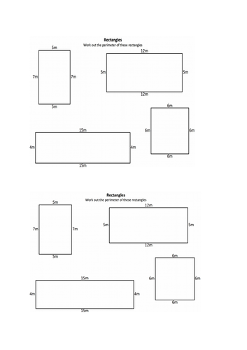 Many perimeter worksheets | Teaching Resources