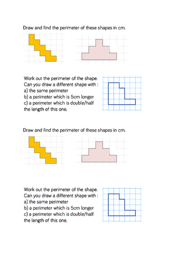 Many perimeter worksheets | Teaching Resources