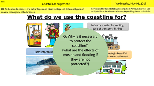 GCSE AQA Geography Coastal Management Lesson 7