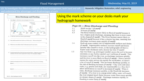 GCSE AQA Geography Flood Management Lesson 19