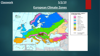 European Climate Zones by nichola_gammogo | Teaching Resources