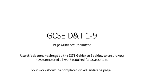 coursework guidelines booklet