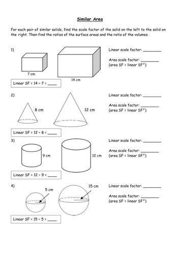 Similar shapes, area and volume! | Teaching Resources