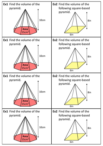 Volume of Pyramids | Teaching Resources