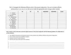 subjunctive reflexive verbs